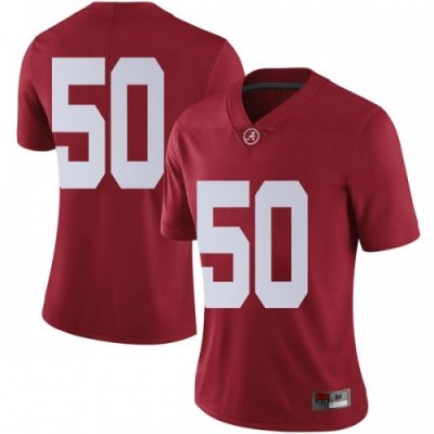 Women's Alabama Crimson Tide #50 Hunter Brannon Crimson Limited NCAA College Football Jersey 2403JLTY0